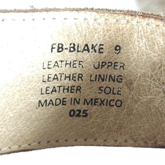 FREEBIRD BY STEVEN Women's US 9M Brown Leather Distressed Cut Out Booties Boots - Picture 12 of 16